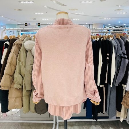 스트라이프 남방 조끼 세트