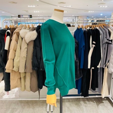 절개 포인트 슬릿 니트