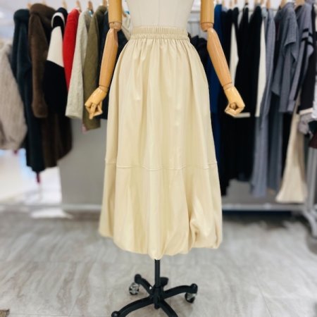 올 밴딩 롱 스커트