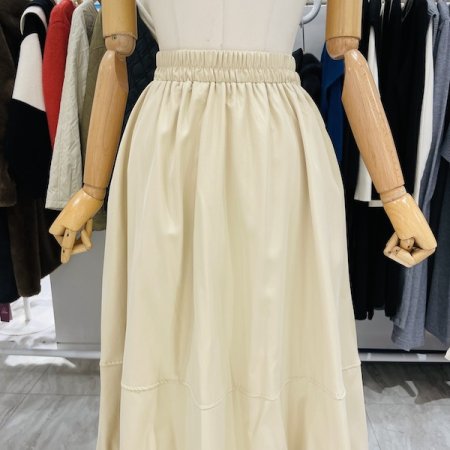 올 밴딩 롱 스커트