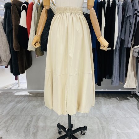 올 밴딩 롱 스커트