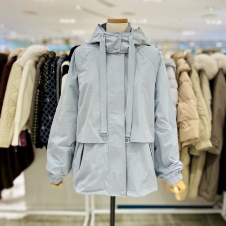 이중 후드 점퍼