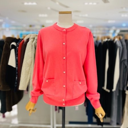 포켓 단추 가디건