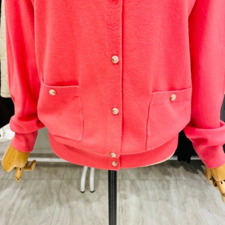 포켓 단추 가디건