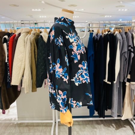 차이나 카라 플라워 블라우스