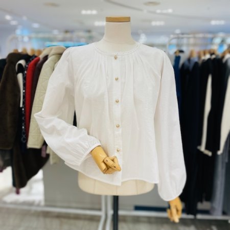 라운드 셔링 블라우스