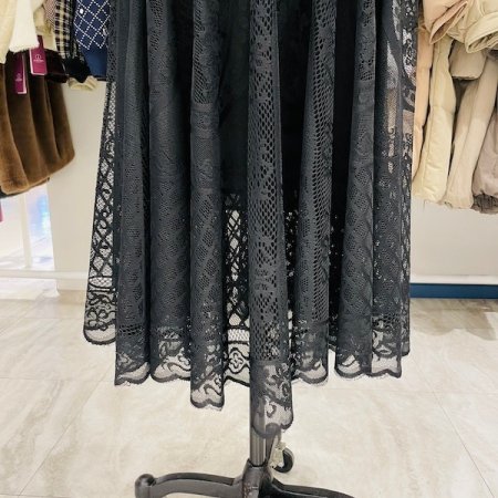 풀 레이스 샤 스커트