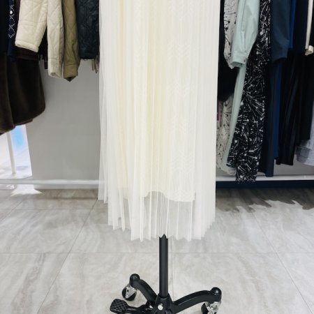 시스루 샤 스커트