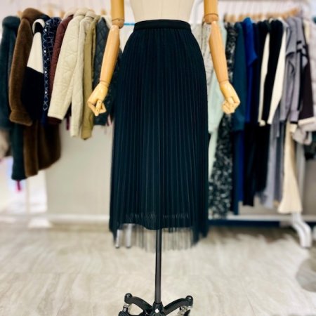 시스루 샤 스커트