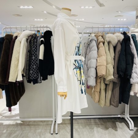 허리끈 롱 셔츠형 원피스