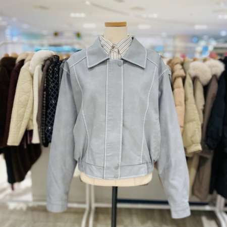 카라 빈티지 가죽 점퍼