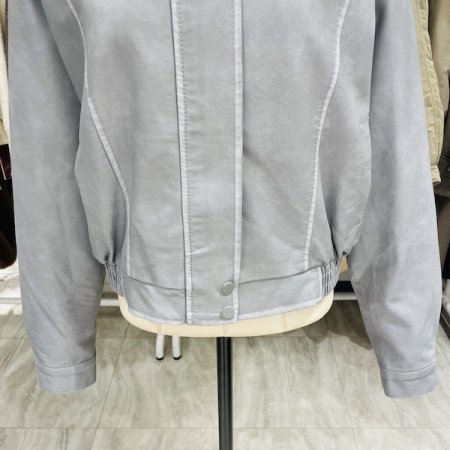 카라 빈티지 가죽 점퍼