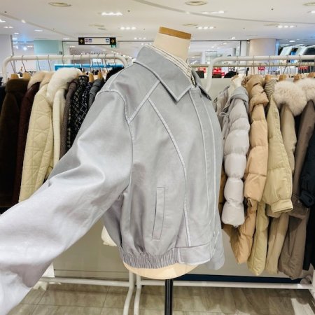 카라 빈티지 가죽 점퍼