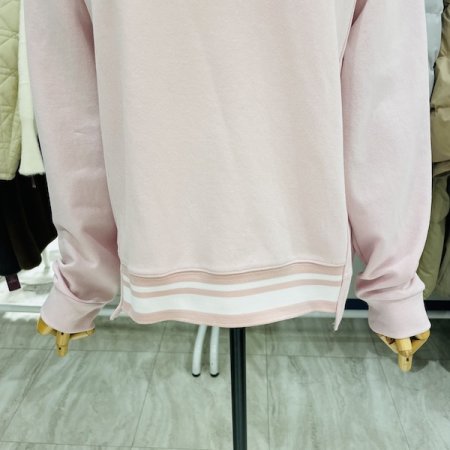 밑단 배색 밴드 맨투맨