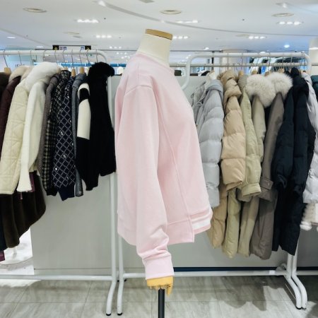 밑단 배색 밴드 맨투맨