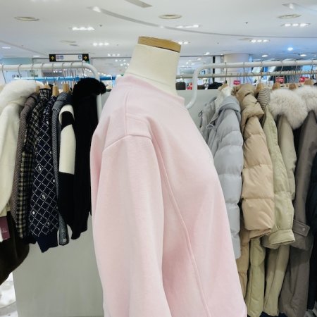 밑단 배색 밴드 맨투맨