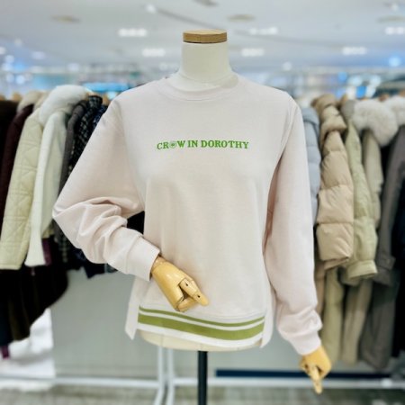 밑단 배색 밴드 맨투맨