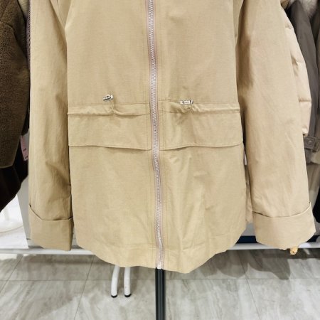 허리 스트링 후드 점퍼