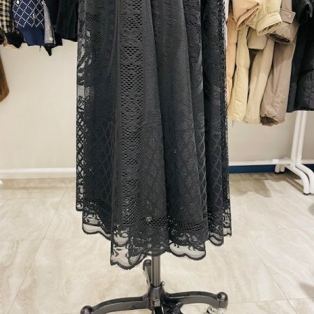 전체 레이스 샤 스커트