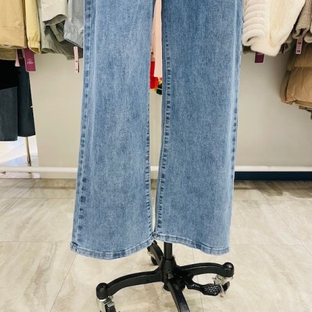 세미와이드 포켓 데님팬츠