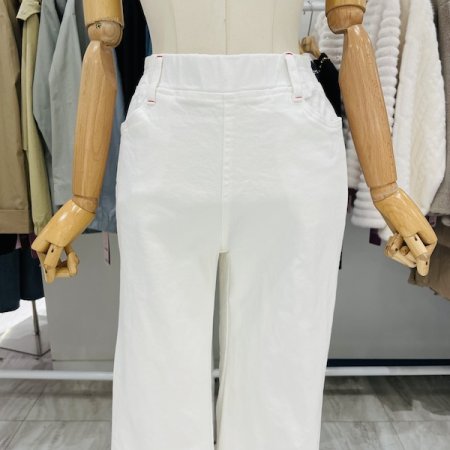 올밴딩 면 부츠컷팬츠