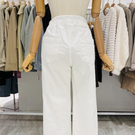 올밴딩 면 부츠컷팬츠