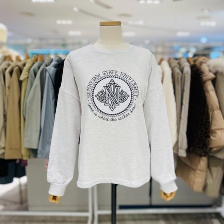 밑단 끈 블링 티셔츠