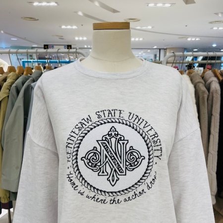 밑단 끈 블링 티셔츠