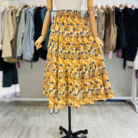 나무 밴딩 스커트