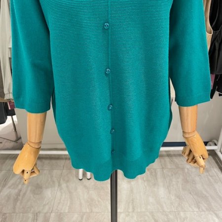 중 단추 7부 니트