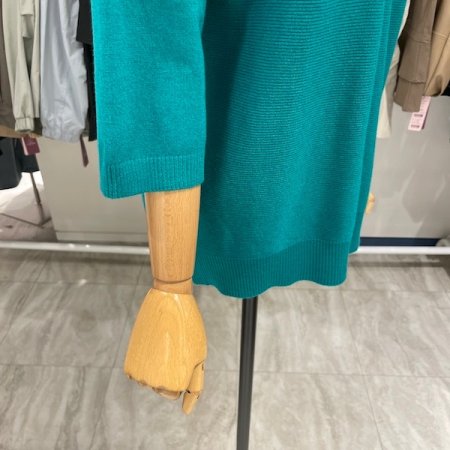 중 단추 7부 니트