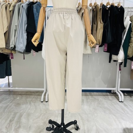 올밴딩 끈 절개 배기팬츠