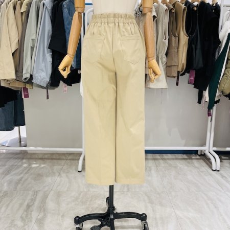 밴 밴딩 면 배기 팬츠