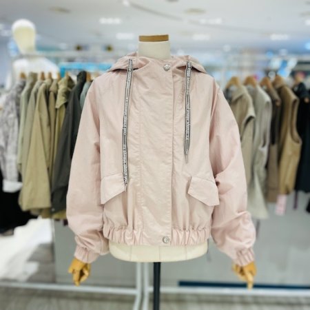 후드 단추 포인트 점퍼