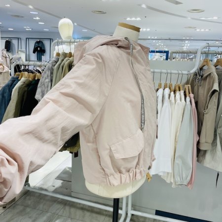 후드 단추 포인트 점퍼