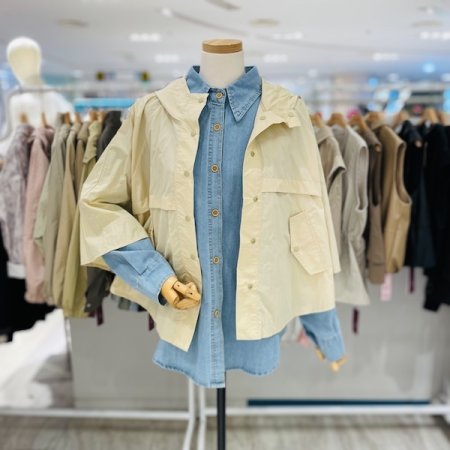 후드 케이프 점퍼