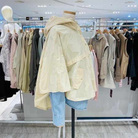 후드 케이프 점퍼