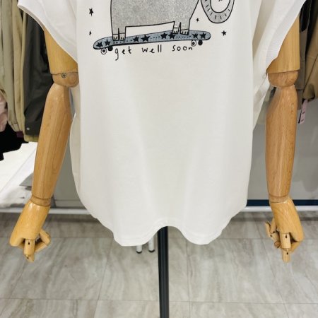 박시 코끼리 티셔츠