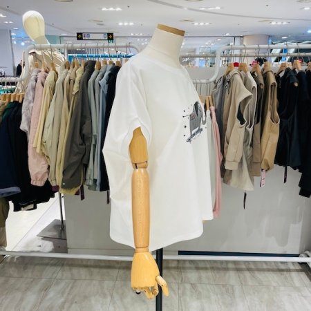 박시 코끼리 티셔츠