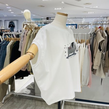 박시 코끼리 티셔츠