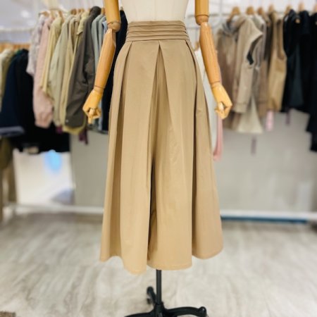 맞주름 허리 포인트 치마바지