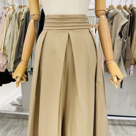 맞주름 허리 포인트 치마바지