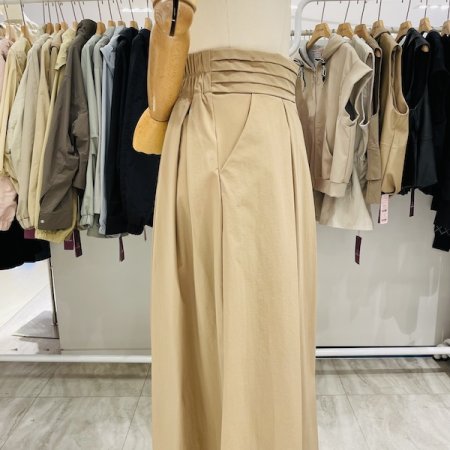 맞주름 허리 포인트 치마바지