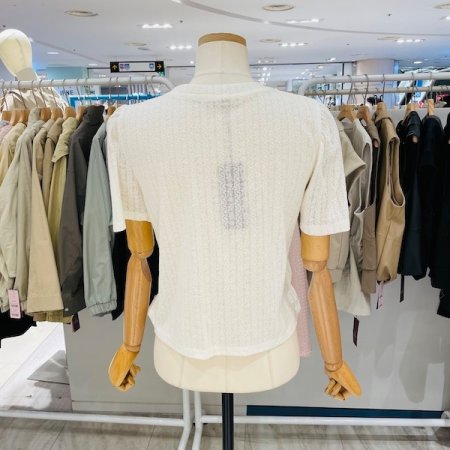 주름 4단 블라우스