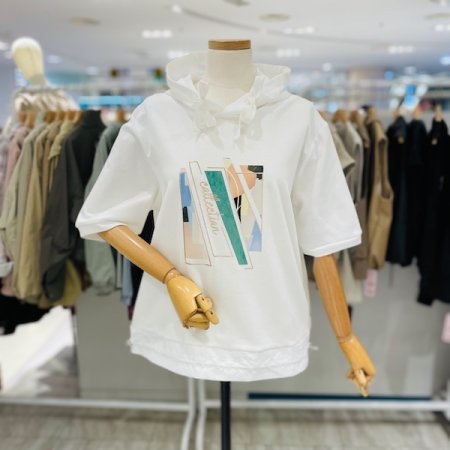 밑단 스트링 패션 후드티셔츠