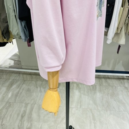 7부소매 로즈 프레임 티셔츠