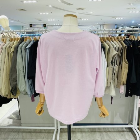 7부소매 로즈 프레임 티셔츠