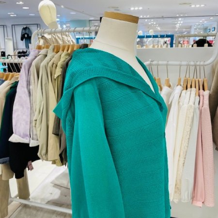 가로줄 후드 가디건