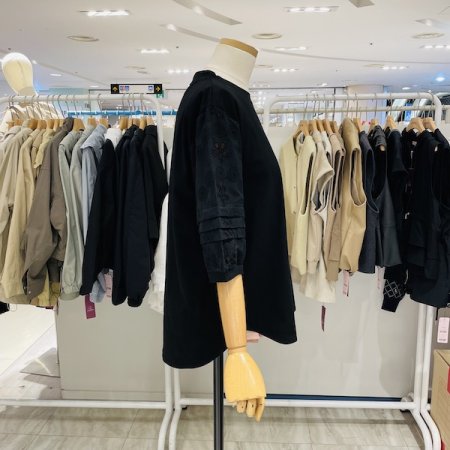 소매 레이스 하트 티셔츠