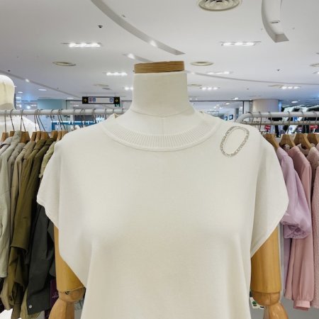 핫픽스 캡소매 니트